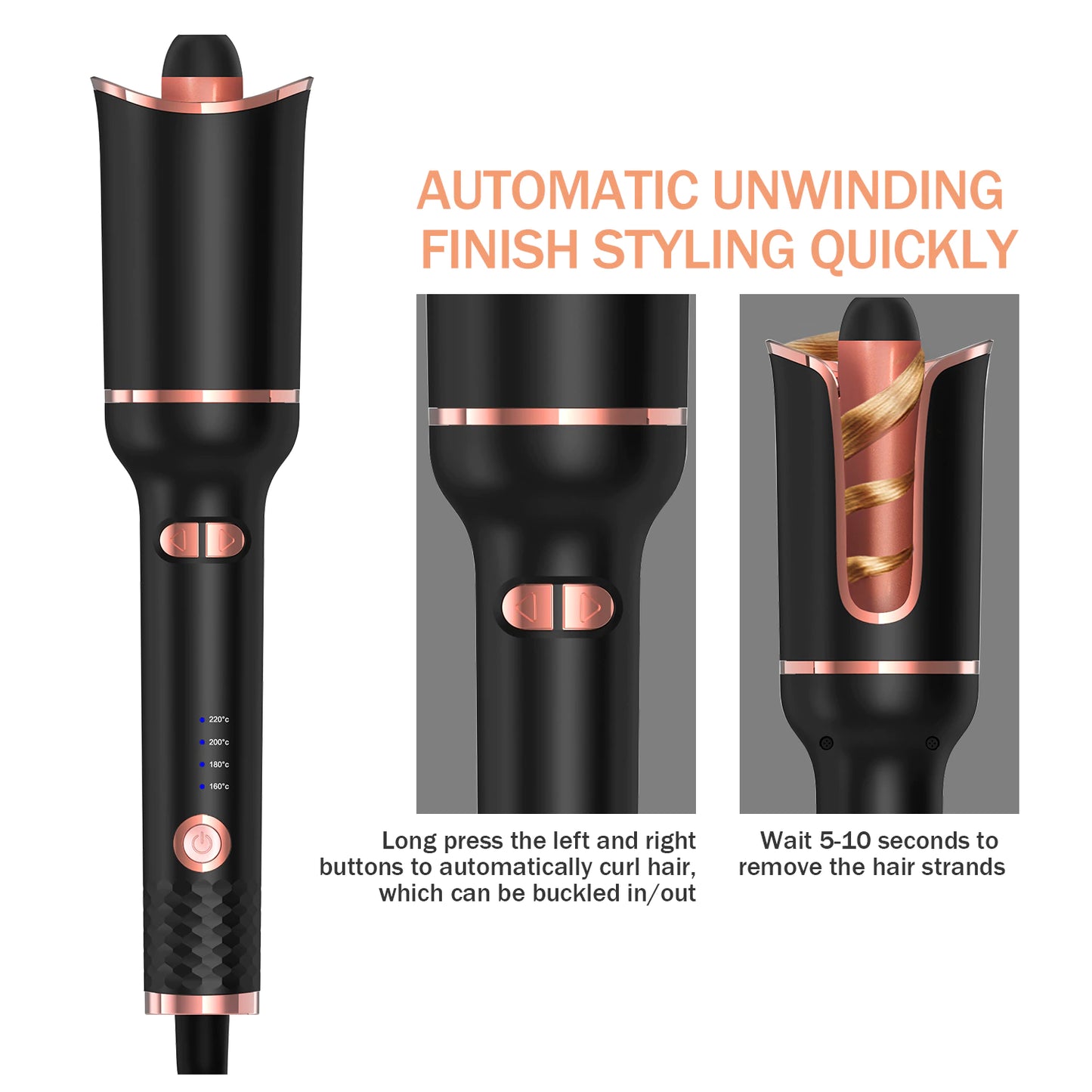 Auto-Rotate Hair Curler