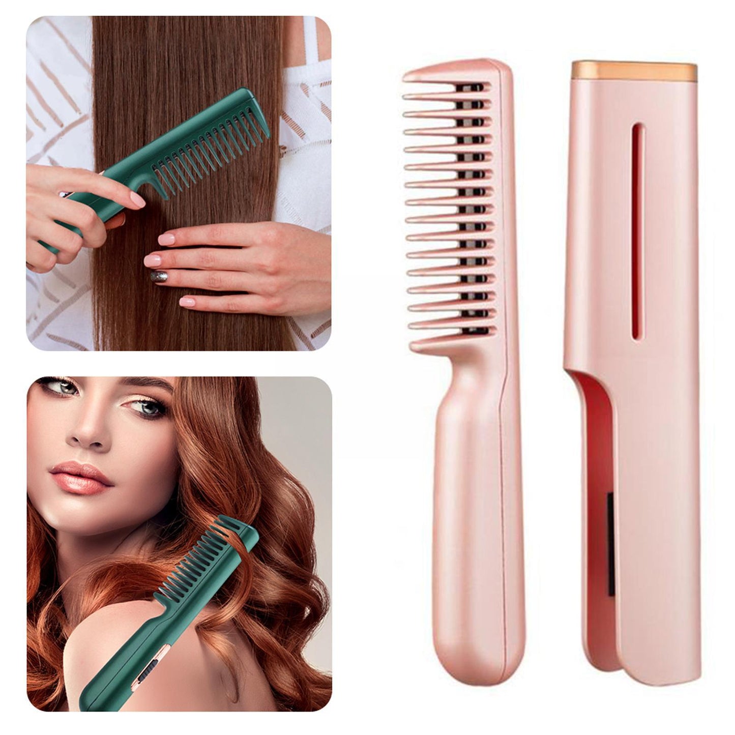 USB Negative Ion Electric Straight Hair Comb