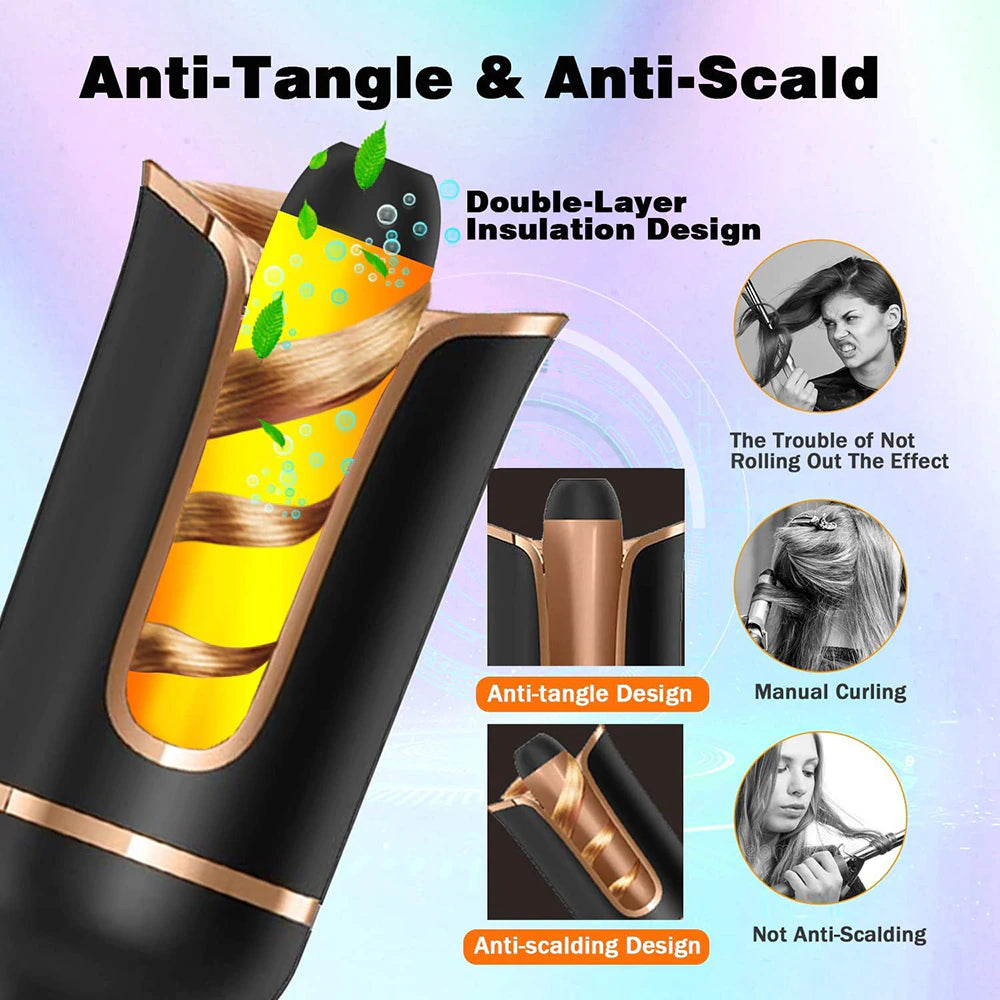 Auto-Rotate Hair Curler