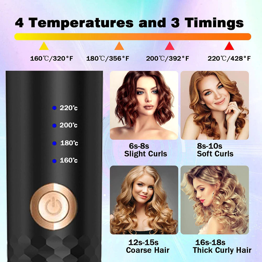 Auto-Rotate Hair Curler